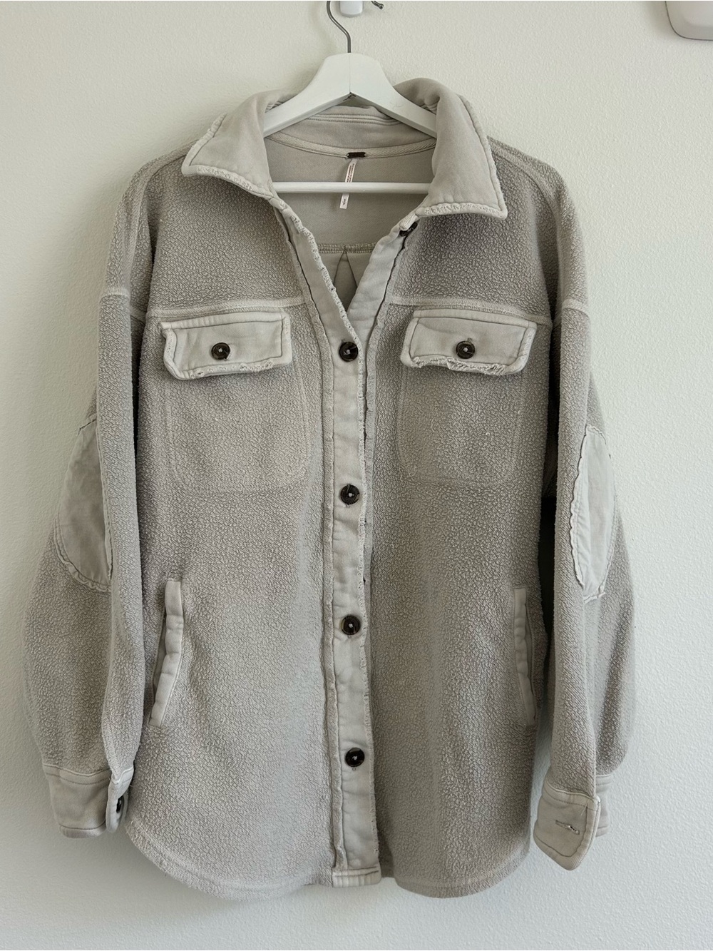 Free People Ruby Jacket/Shacket In Stone - S - Picture 5 of 9